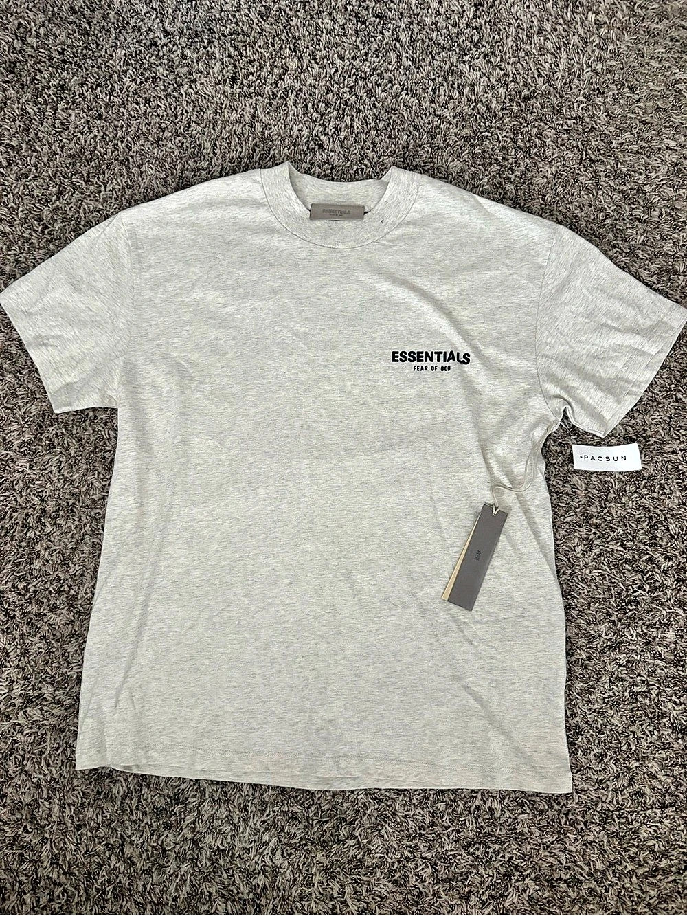 Fear of God Essentials Classic Short Sleeve T-Shirt Gray Medium